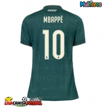 Camisa de Futebol Real Madrid Kylian Mbappe #10 Equipamento Secundário Mulheres 2026-27 Manga Curta